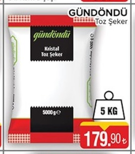 Gündöndü Toz Şeker 5 Kg