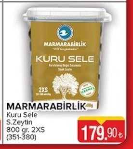 Marmarabirlik Kuru Sele S.Zeytin 800 Gr 2Xs (351-380)