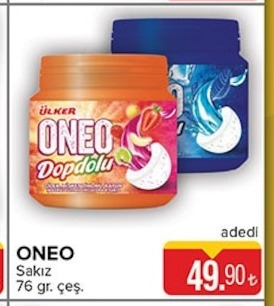 Oneo Sakız 76 Gr. Çeş.