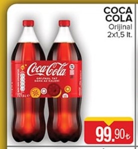 Coca Cola Orijinal 2X1,5 Lt.