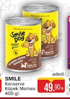Smile Konserve Köpek Maması 400 Gr.