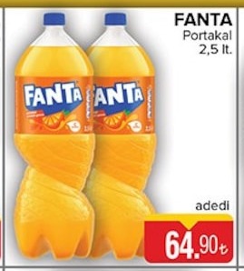 Fanta Portakal 2,5 Lt