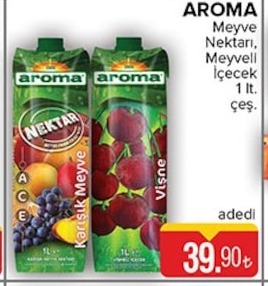 Aroma Meyve Nektarı Meyveli İçecek 1 Lt