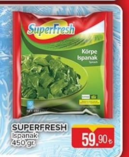 Superfresh Ispanak 450 Gr.