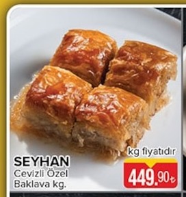 Seyhan Cevizli Özel Baklava Kg