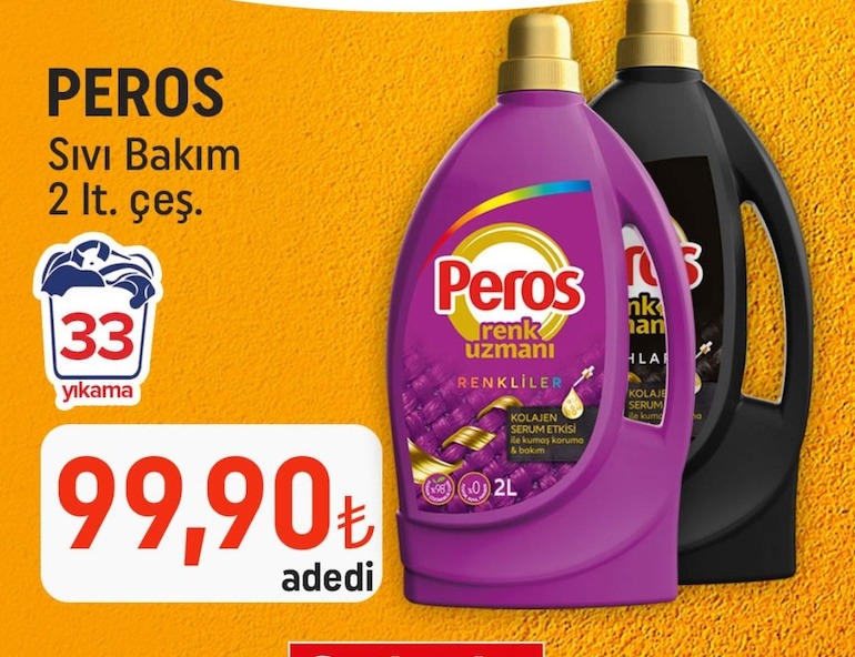 Peros Sıvı Bakım Renk Uzmanı Kolajen Serum Etkisi İle 
Kumaş Koruma & Bakım 2 L