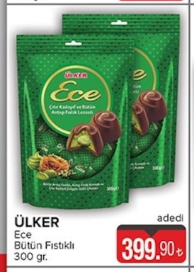 Ülker Ece Bütün Fıstıklı 300 G