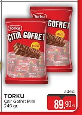 Torku Çıtır Gofret Mini 240 Gr.