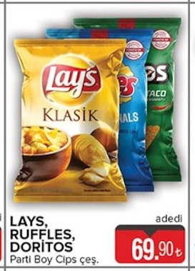 Lays Parti Boy Cips Çeşitleri
