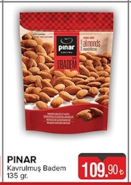 Pinar Kavrulmuş Badem 135 Gr.