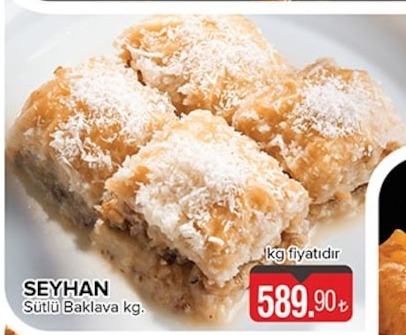 Seyhan Sütlü Baklava Kg.