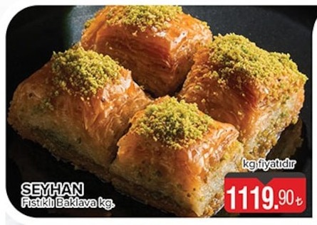 Seyhan Fıstıklı Baklava Kg.