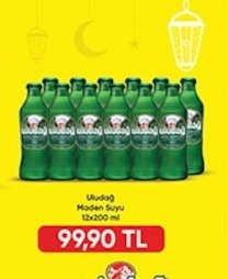 Uludağ Maden Suyu 12X200 Ml