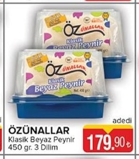 Özünallar Klasik Beyaz Peynir 450 Gr