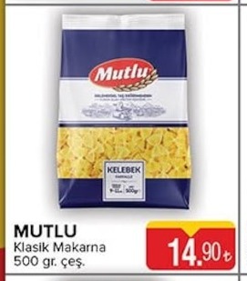 Mutlu Kelebek Makarna 500 Gr