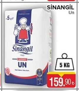 Sinangil Katkısız Un 5 Kg