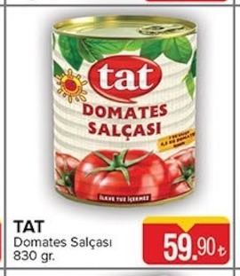 Tat Domates Salçası 830 Gr