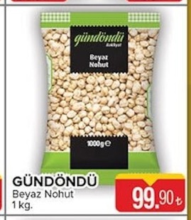 Gundondu Beyaz Nohut 1 Kg