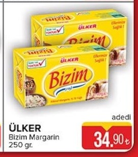 Ülker Bizim Margarin 250 Gr