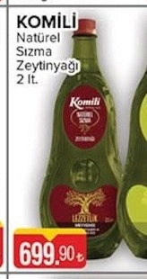 Komili Natürel Sızma Zeytinyağı 2 Lt.