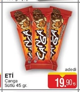 Eti Canga Sütlü 45 Gr
