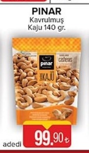 Pınar Kavrulmuş Kaju 140Gr