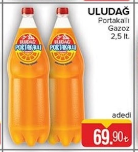 Uludağ Portakallı Gazoz 2,5 Lt.