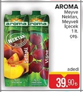 Aroma Meyve Nektarı Meyveli İçecek 1 Lt.