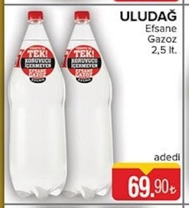 Uludağ Efsane Gazoz 2.5 Lt.