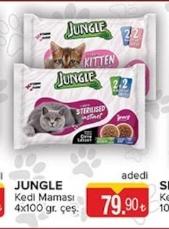 Jungle Kedi Maması 4X100 Gr.