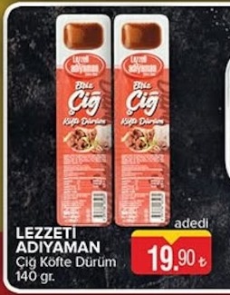 Lezzeti Adıyaman Çiğ Köfte Dürüm 140G