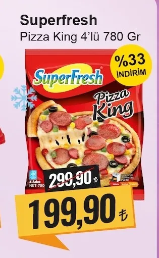 Superfresh Pizza King 4'Lü 780 Gr