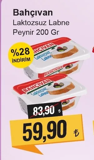 Bahçıvan Laktozsuz Labne Peynir 200 Gr