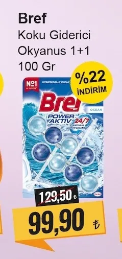 Bref Koku Giderici Okyanus 1+1 100 Gr