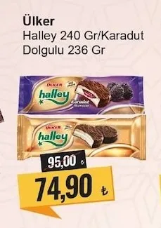 Ülker Halley 240 Gr/Karadut Dolgulu 236 Gr