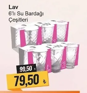 Lav 6'Lı Su Bardağı Çeşitleri