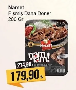 Namet Pişmiş Dana Döner 200 Gr