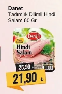 Danet Tadımlık Dilimli Hindi Salam 60 Gr