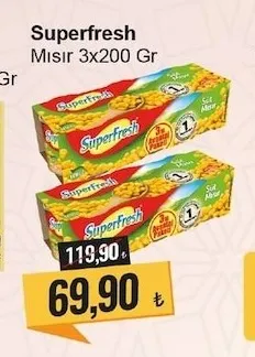Superfresh Mısır 3X200 Gr