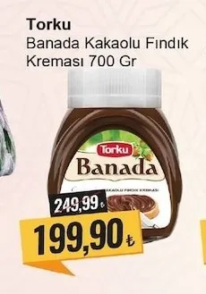 Torku Banada Kakaolu Fındık Kreması 700 Gr
