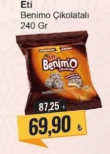 Eti Benimo Çikolatalı 240 Gr