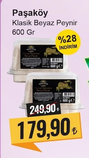 Paşaköy Klasik Beyaz Peynir 600 Gr