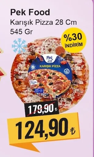 Pek Food Karışık Pizza 28 Cm 545 Gr