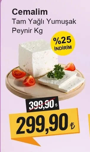 Cemalim Tam Yağlı Yumuşak Peynir Kg