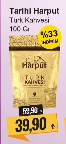 Tarihi Harput Türk Kahvesi 100 Gr