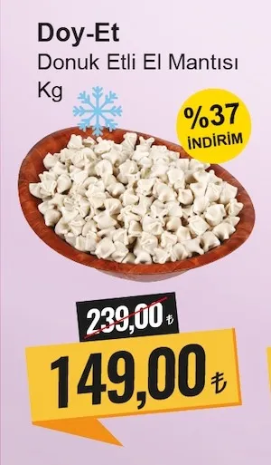Doy-Et Donuk Etli El Mantısı Kg