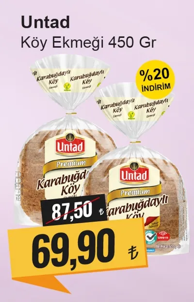 Untad Köy Ekmeği 450 Gr