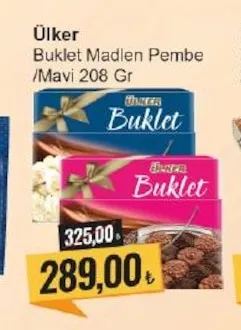 Ülker Buklet Madlen Pembe /Mavi 208 Gr