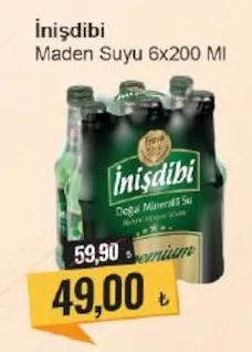 İnişdibi Maden Suyu 6X200 Ml