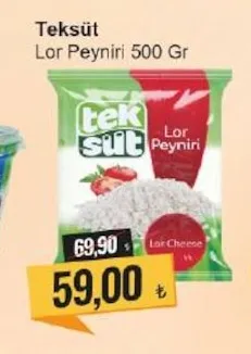 Teksüt Lor Peyniri 500 Gr
